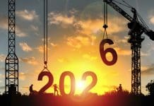 Deltek’s CISO Rebecca Harness makes her predictions for 2026 Construction camp site with cranes building construction prepare to welcome the new year 2026