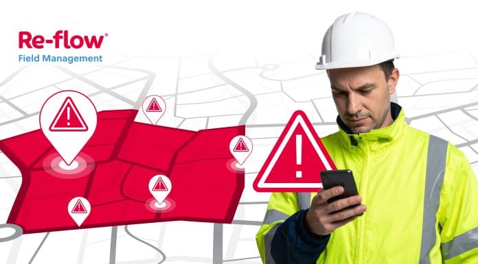 Re-flow's two newest safety features added to their field management software – ‘Known Hazards’ and ‘Geo Alerts’ – make compliance effortless