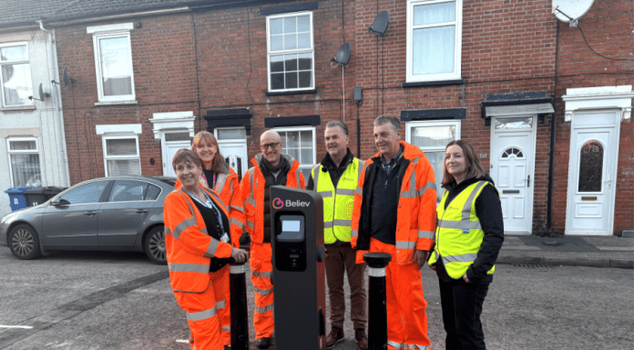 One of the first new Suffolk EV charge points
