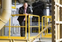 UK wide insulation panel recycling service launched Peter Moody, GAP Group CEO, at the site of the new insulation panel recycling plant