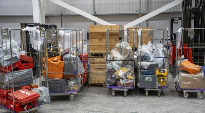 Just some of the stolen construction tools found by the Met