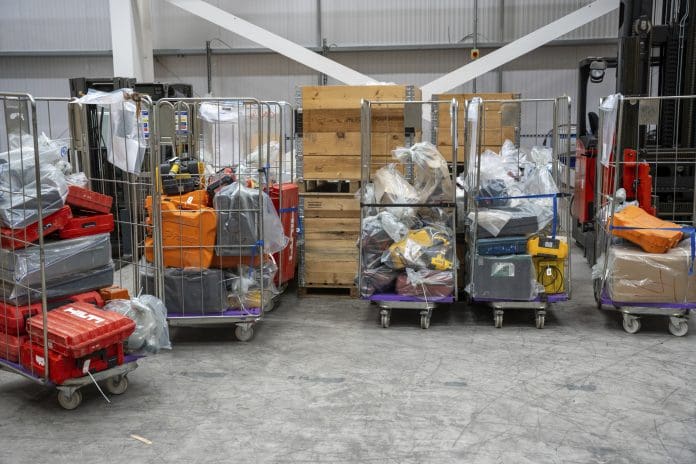 Just some of the stolen construction tools found by the Met