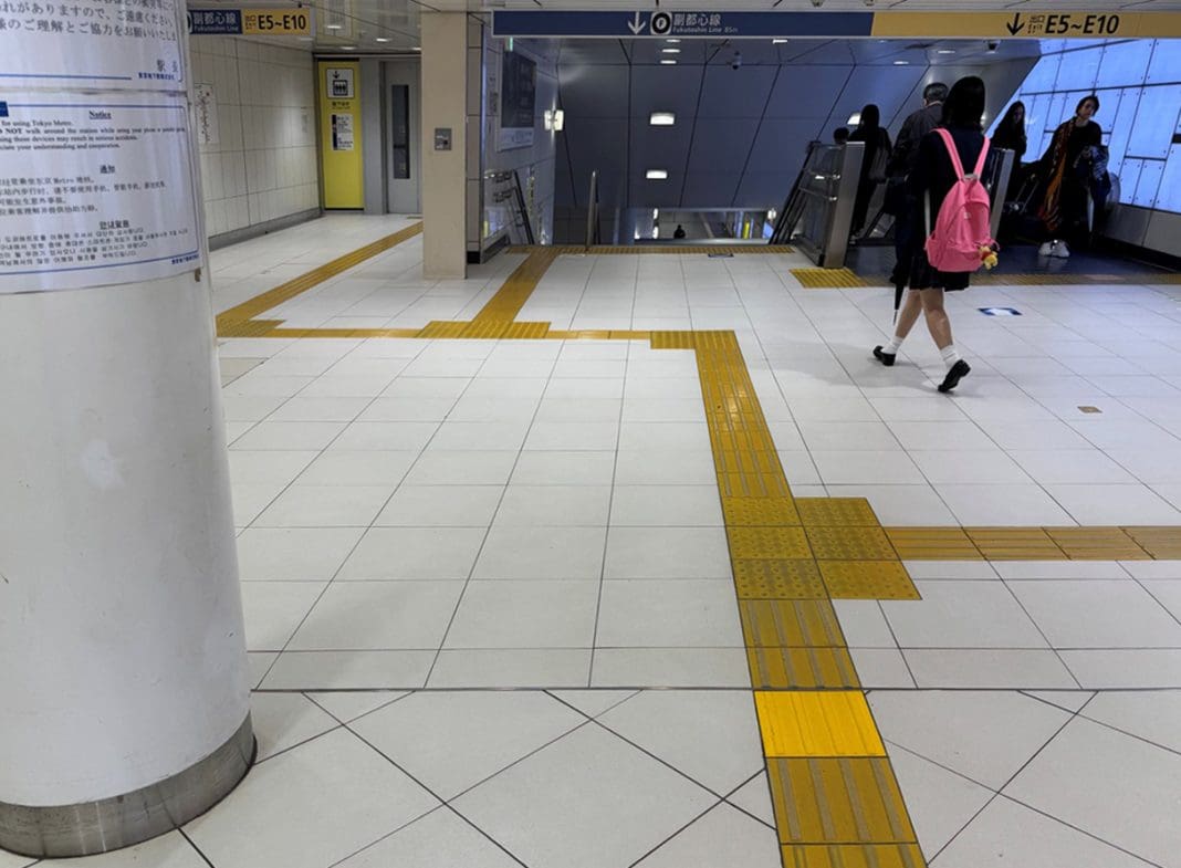 Tokyo_straightened The use of tactile paving isn’t always the right solution when it comes to aiding accessibility, as Ian Streets explores