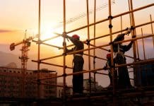 Study highlights the role of AI and LiDAR in advancing scaffolding safety Group of construction workers working on scaffolding