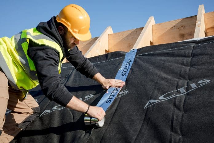 sealing vertical joint copy Actis has produced a new brochure aimed at roofers, specifiers and builders on its insulating breather membrane Boost R Hybrid Roof