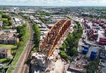 HS2’s tallest bridge ready to be launched Curzon 2, HS2's tallest bridge, ready for positioning