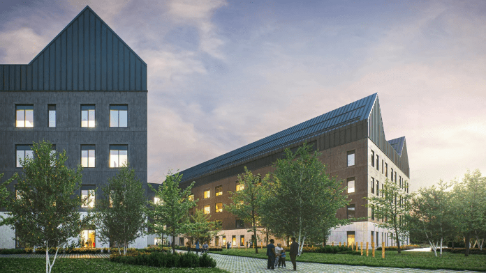 Image 2 A digital artist's impression of the exterior of the New University Hospital Monklands
