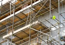 Construction company fined after fall from height kills worker The fall from height took place from scaffolding (not pictured) and through an open window void