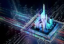Precision over plausibility: AI in infrastructure demands a different standard Futuristic city integrated on CPU and motherboard digital chip. Tech science background.