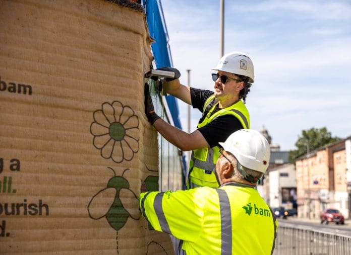 BAM UK & Ireland Living Wall installation Liverpool’s living wall highlights the importance of design in construction projects