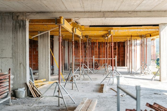 Construction Site Inside Of A Building The Torsion Construction administration attempts to prevent a total collapse