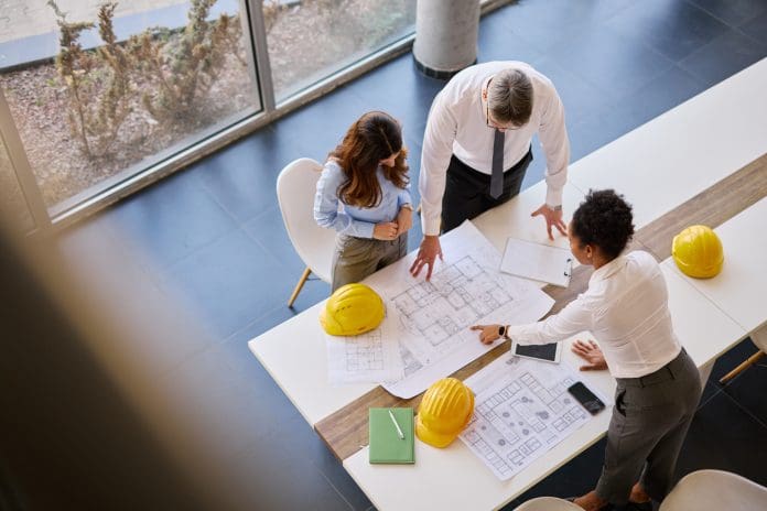 Architects analyzing blueprints in the office MHCLG launches campaign to appoint new Architects Registration Board members