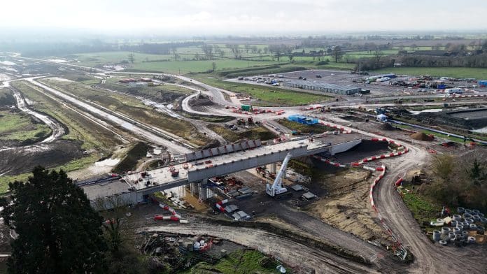 aerial photo of a construction project in the midst of development HS2 reset: Large infrastructure projects succeed if delivery records keep pace