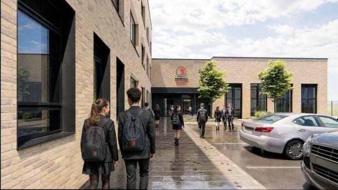 Bramhall High School Community entrance_V3 Mockup of the Bramhall High School community entrance