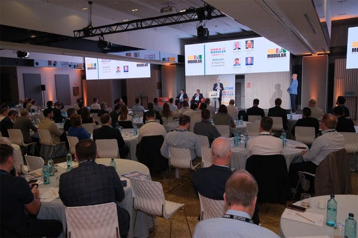 WOMEurope25_0014_RRC55069 Attendees at World of Modular Europe 2025 gathered for plenary sessions, breakout sessions, and had many other opportunities to engage and learn from their peers