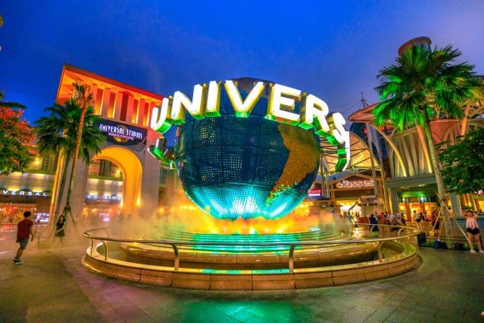 Sentosa Universal Studios Universal UK will be the latest theme park for the company, who have locations in major places including Hollywood (pictured)