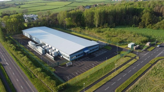 Data Centre Aerial shot of a data centre