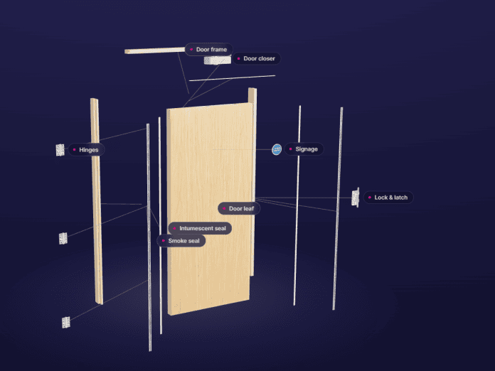 New 3D platform lets users explore, dismantle and ‘fire test’ fire doors