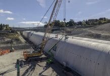 Central section of HS2 Wendover Tunnel completed The last segment of the HS2 Wendover tunnel being lifted into place