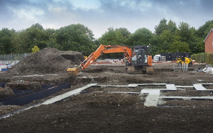 Start of a new housing estate The October Glenigan Construction Index highlights difficulties in the industry