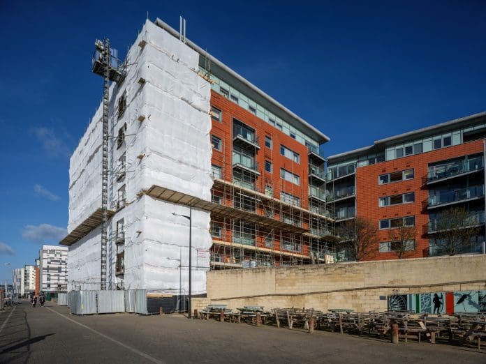 Cladding replacement scaffolding More leaseholders will be protected from paying for historic building safety defects