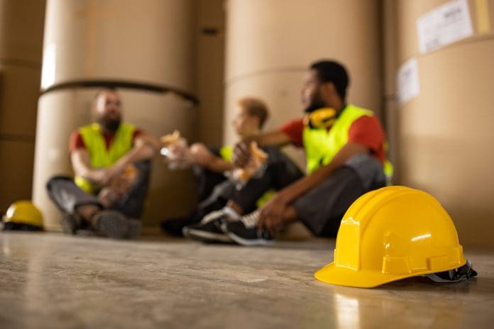 Warehouse workers on lunch break Uncertainty adds almost $2tr to global construction costs as delivery confidence falls