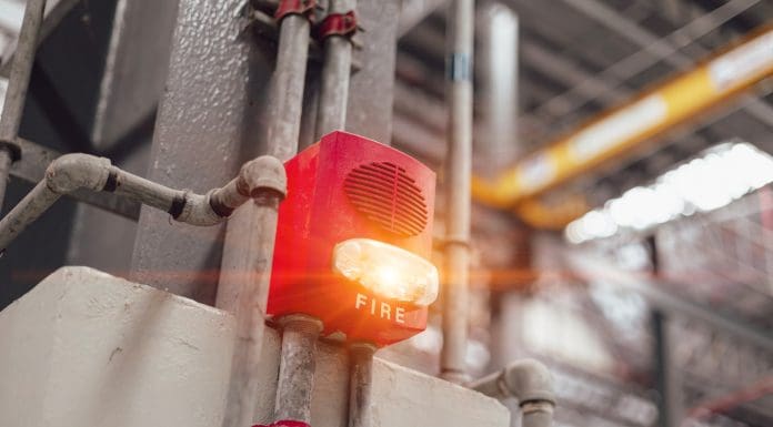 Fire Alarm Fire Detector with quick strobe light alert speaker wall mount for industrial building safety equipment.