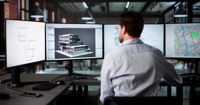 Senior Architect Developing 3D Design Concept Useful BIM information starts before the client appoints the team